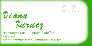 diana kurucz business card